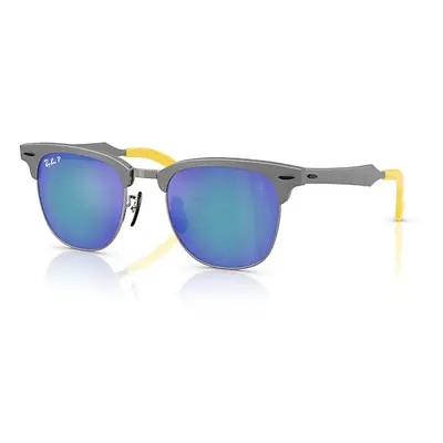 Ray-Ban Sunglasses Unisex Rb3807m Scuderia Ferrari Collection Chromance - Brushed Grey Frame Gre