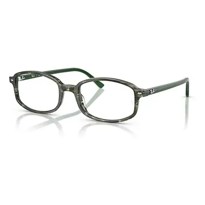 Ray-Ban Eyeglasses Unisex Sam Optics - Transparent Green Frame Clear Lenses Polarized 54-19