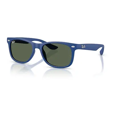 Ray-Ban Sunglasses Children New Wayfarer Kids - Rubber Blue Frame Green Lenses 47-15