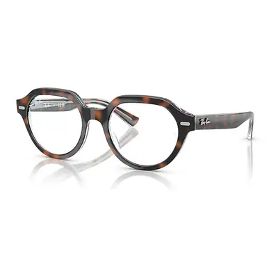 Ray-Ban Eyeglasses Unisex Gina Optics - Dark Havana On Multicolour Frame Clear Lenses Polarized 