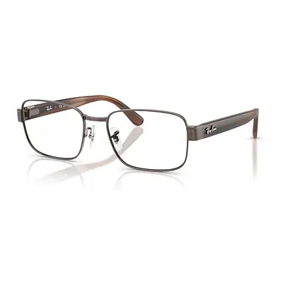 Ray-Ban Eyeglasses Unisex Rb6529 Optics - Havana Brown Frame Clear Lenses Polarized 56-18