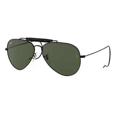 Ray-Ban Sunglasses Unisex Outdoorsman - Black Frame Green Lenses 58-14