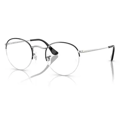 Ray-Ban Eyeglasses Unisex Round Gaze - Silver Frame Clear Lenses Polarized 51-22