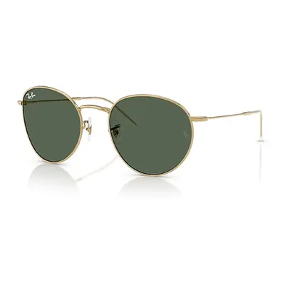 Ray-Ban Sunglasses Unisex Round Reverse - Arista Gold Frame Green Lenses 55-21