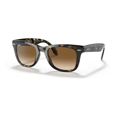 Ray-Ban Sunglasses Man Wayfarer Folding Classic - Light Havana Frame Brown Lenses 50-22