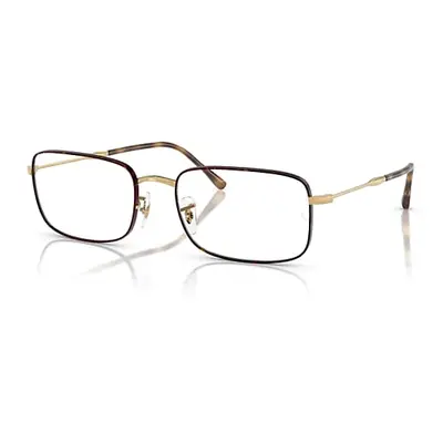 Ray-Ban Eyeglasses Unisex Rb3746v Optics - Gold Frame Clear Lenses Polarized 56-20