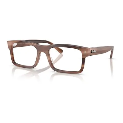 Ray-Ban Eyeglasses Unisex Rb5435 Optics - Havana Brown Frame Clear Lenses Polarized 56-19