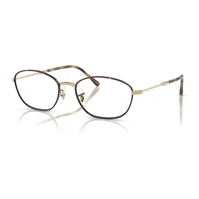 Ray-Ban Eyeglasses Woman Rb3749v Optics - Gold Frame Clear Lenses Polarized 53-18