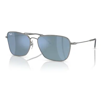 Ray-Ban Sunglasses Unisex Caravan Reverse - Gunmetal Frame Blue Lenses 61-15