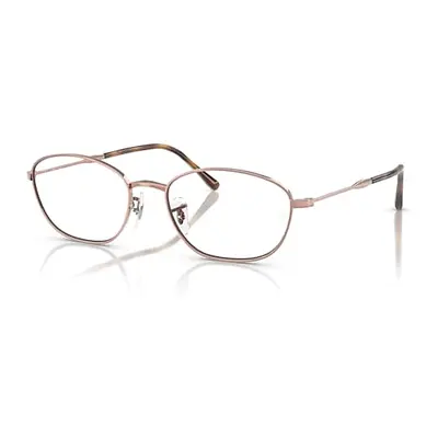 Ray-Ban Eyeglasses Woman Rb3749v Optics - Copper Frame Clear Lenses Polarized 55-18