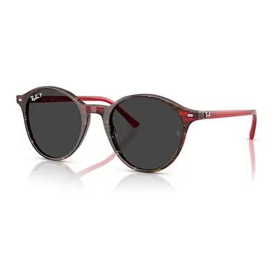 Ray-Ban Sunglasses Unisex Bernard - Transparent Red Frame Black Lenses Polarized 51-21