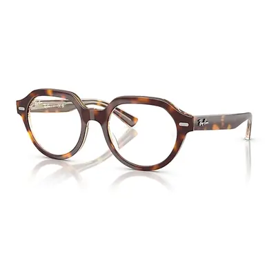 Ray-Ban Eyeglasses Unisex Gina Optics - Light Havana On Multicolour Frame Clear Lenses Polarized