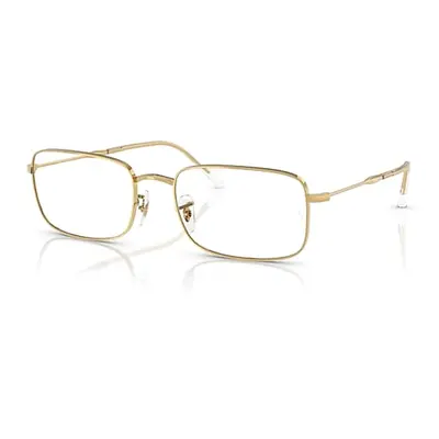 Ray-Ban Eyeglasses Unisex Rb3746v Optics - Arista Gold Frame Clear Lenses Polarized 56-20