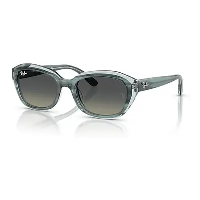 Ray-Ban Sunglasses Children Rb9081s Kids - Striped Green On Transparent Green Frame Grey Lenses 