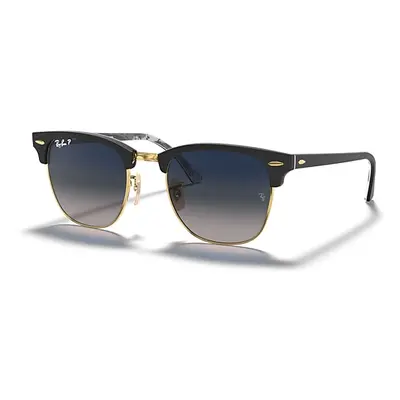 Ray-Ban Sunglasses Unisex Clubmaster @collection - Black Frame Blue Lenses Polarized 49-21