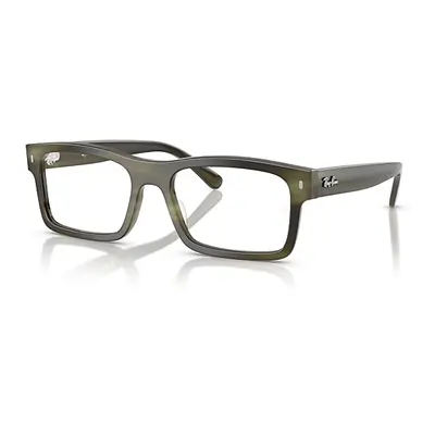 Ray-Ban Eyeglasses Unisex Rb5435 Optics - Havana Green Frame Clear Lenses Polarized 56-19