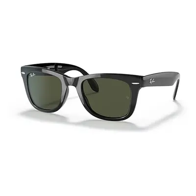 Ray-Ban Sunglasses Man Wayfarer Folding Classic - Black Frame Green Lenses 54-20