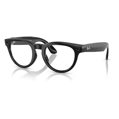 Ray-Ban AI Glasses | Meta Low Bridge Fit Headliner Unisex Black Frame Blue Lenses 51-23 Facebook