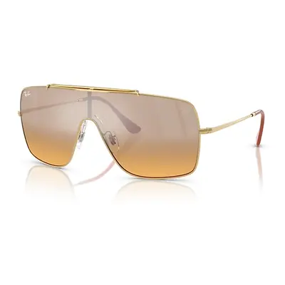 Ray-Ban Sunglasses Unisex Rb3697m Scuderia Ferrari Collection - Arista Gold Frame Orange Lenses 