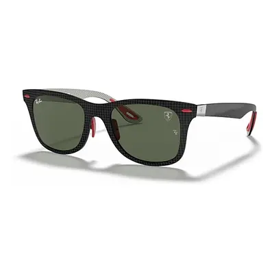 Ray-Ban Sunglasses Unisex Rb8395m Scuderia Ferrari Collection - Grey Frame Green Lenses 52-20