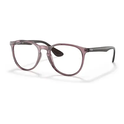 Ray-Ban Eyeglasses Woman Erika Optics - Brown Frame Clear Lenses 51-18