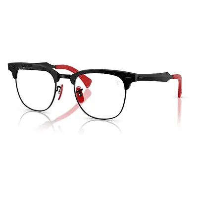 Ray-Ban Eyeglasses Unisex Rb4443vm Optics Scuderia Ferrari Collection - Brushed Black Frame Clea