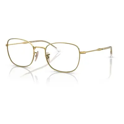 Ray-Ban Eyeglasses Unisex Rb6497 Optics - Arista Gold Frame Clear Lenses Polarized 51-20