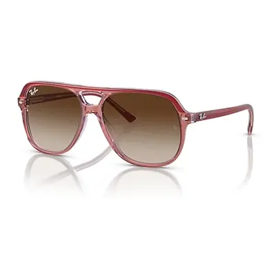 Ray-Ban Sunglasses Children Bill Kids - Top Red & Orange & Light Purple Frame Brown Lenses 49-13