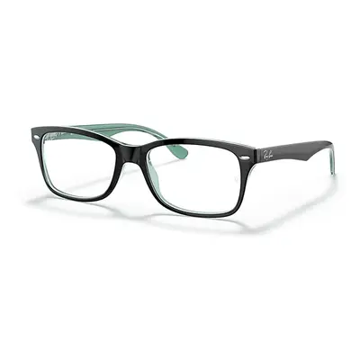 Ray-Ban Eyeglasses Unisex Rb5228 Optics - Black Frame Clear Lenses Polarized 55-17