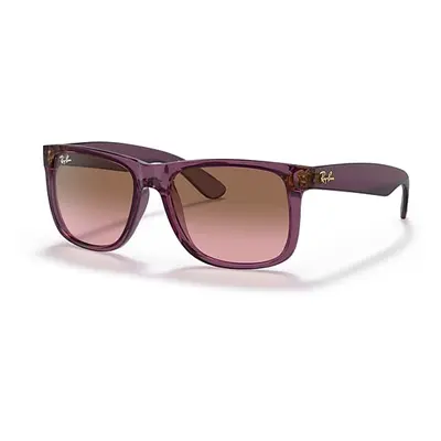 Ray-Ban Sunglasses Man Justin Classic - Transparent Violet Frame Brown Lenses 51-16