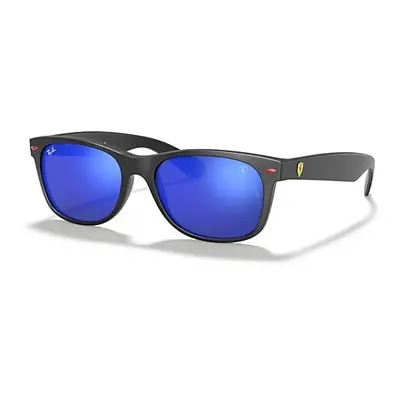 Ray-Ban Sunglasses Unisex Rb2132m Scuderia Ferrari Collection - Black Frame Blue Lenses 55-18