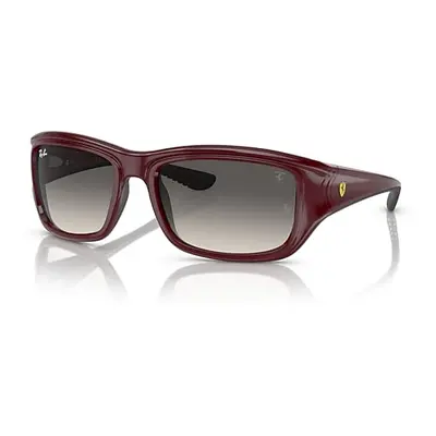 Ray-Ban Sunglasses Man Rb4405m Scuderia Ferrari Collection - Dark Red On Black Frame Grey Lenses