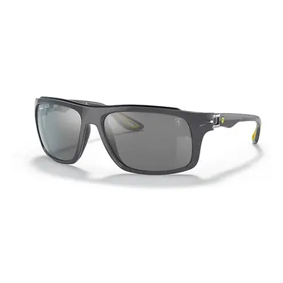 Ray-Ban Sunglasses Unisex Rb4364m Scuderia Ferrari Collection - Grey Frame Silver Lenses 60-17