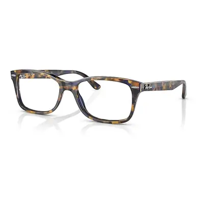 Ray-Ban Eyeglasses Unisex Rb5428 Optics - Yellow & Blue Havana Frame Clear Lenses Polarized 50-1