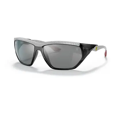 Ray-Ban Sunglasses Unisex Rb8359m Scuderia Ferrari Collection - Silver Frame Silver Lenses 63-16