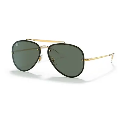 Ray-Ban Sunglasses Unisex Blaze Aviator - Arista Gold Frame Green Lenses 61-13