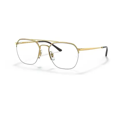 Ray-Ban Eyeglasses Unisex Rb6444 Optics - Arista Gold Frame Clear Lenses Polarized 51-18