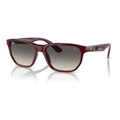 Ray-Ban Sunglasses Man Rb4404m Scuderia Ferrari Collection - Dark Red Frame Grey Lenses 57-18