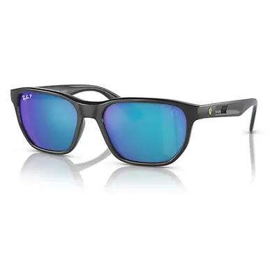 Ray-Ban Sunglasses Man Rb4404m Scuderia Ferrari Collection - Grey Frame Blue Lenses Polarized 57