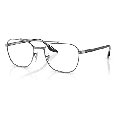 Ray-Ban Eyeglasses Unisex Rb6485 Optics - Black On Transparent Frame Clear Lenses Polarized 53-1