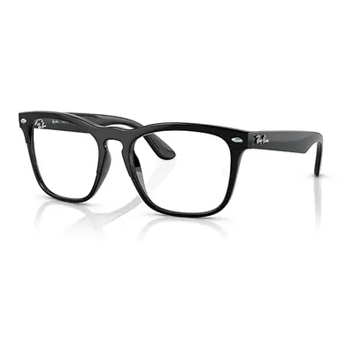 Ray-Ban Eyeglasses Unisex Steve Optics - Black Frame Clear Lenses Polarized 51-18