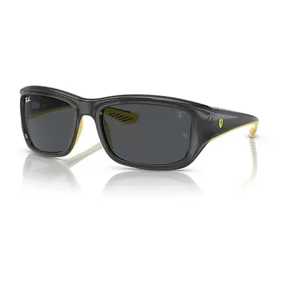 Ray-Ban Sunglasses Man Rb4405m Scuderia Ferrari Collection - Grey On Yellow Frame Grey Lenses 59