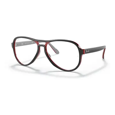 Ray-Ban Eyeglasses Unisex Vagabond Optics - Black Frame Clear Lenses 55-15