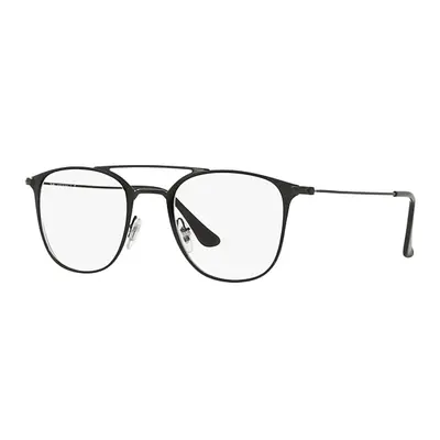 Ray-Ban Eyeglasses Unisex Rb6377 Optics - Black Frame Clear Lenses Polarized 50-21