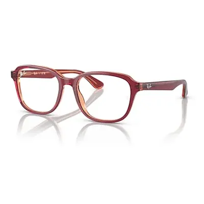 Ray-Ban Eyeglasses Children Rb1627 Optics Kids - Top Red & Violet & Orange Frame Clear Lenses Po