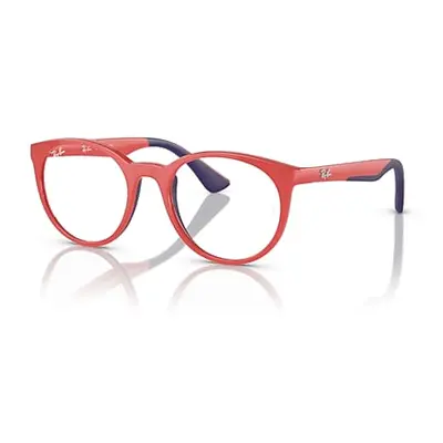 Ray-Ban Eyeglasses Children Rb1628 Optics Kids Bio-based - Red On Blue Frame Demo Lens Lenses Po