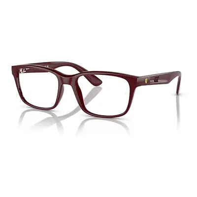 Ray-Ban Eyeglasses Man Rb7221m Optics Scuderia Ferrari Collection - Dark Red Frame Clear Lenses 