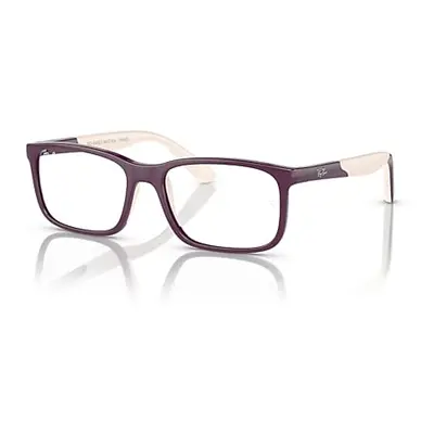 Ray-Ban Eyeglasses Children Rb1621 Optics Kids Bio-based - Purple On Light Brown Frame Clear Len