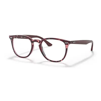 Ray-Ban Eyeglasses Unisex Rb7159 Optics - Bordeaux Frame Clear Lenses Polarized 50-20