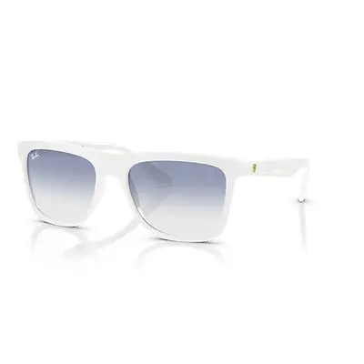 Ray-Ban Sunglasses Unisex Rb4413m Scuderia Ferrari Collection - White Frame Blue Lenses 57-19